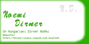 noemi dirner business card